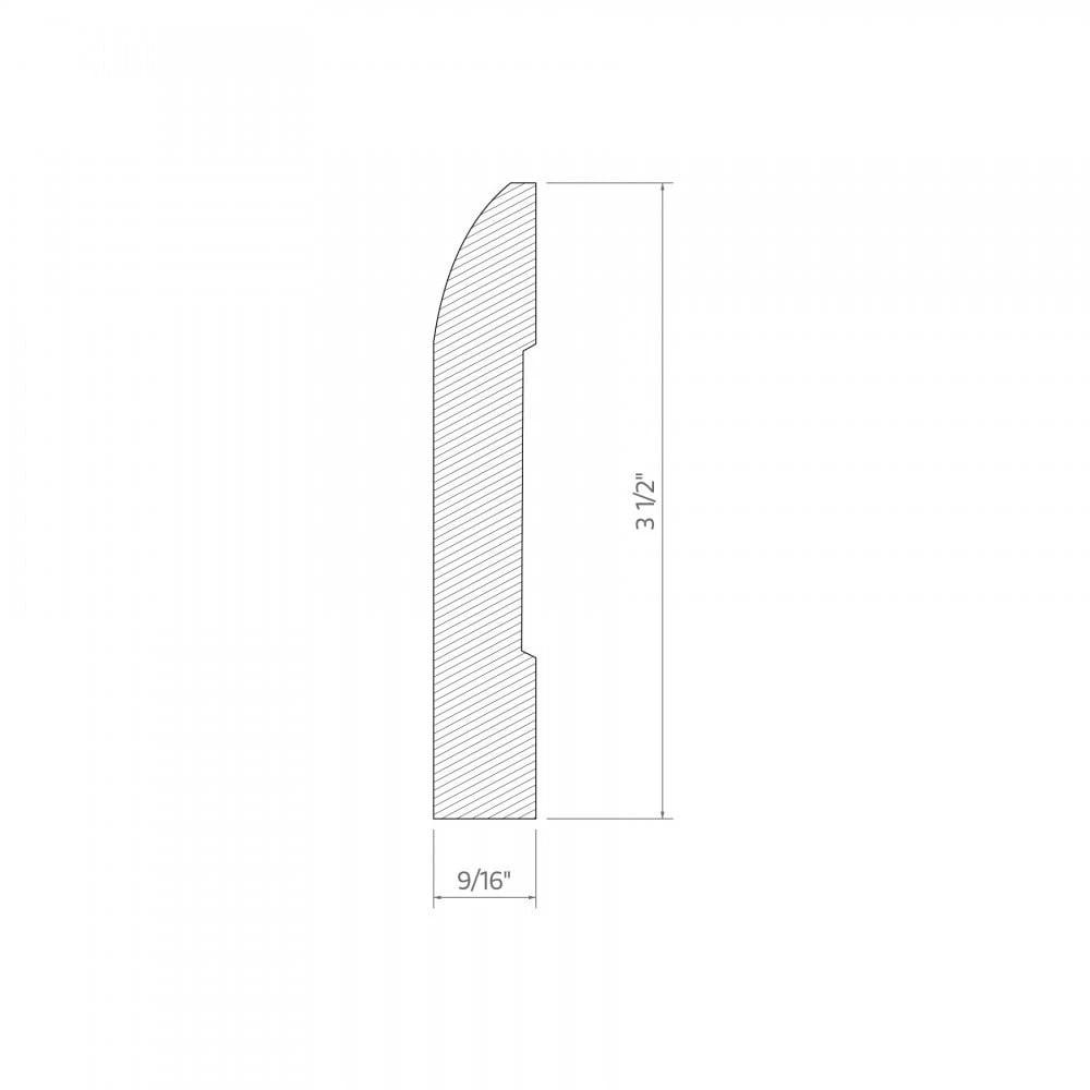 Leader 2.4m White Primed Chamfered Skirting Board (120101) - Image 2