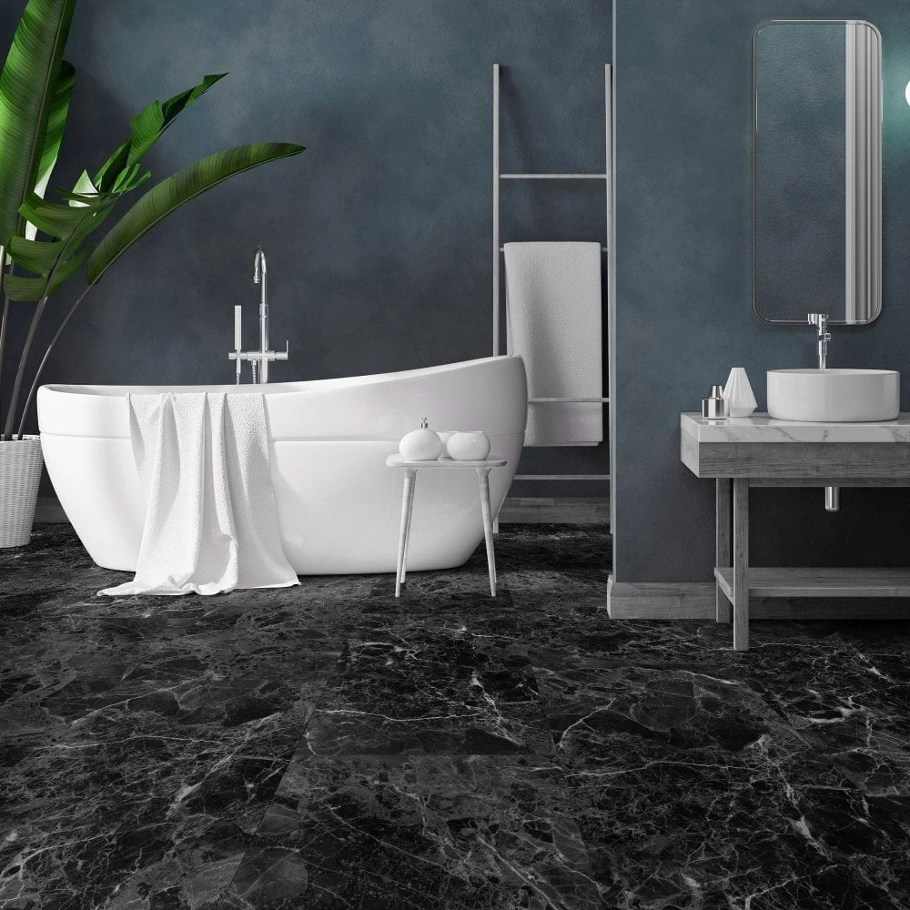 Liberty Floors Black Granite - Lifestyle Plus 5mm Rigid Core Vinyl Flooring (314668) - Image 2