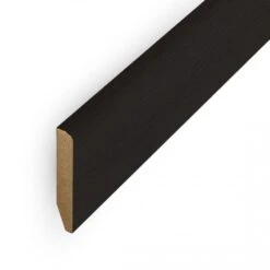 Leader Black Pencil Round Laminate Skirting Board (2.4m)