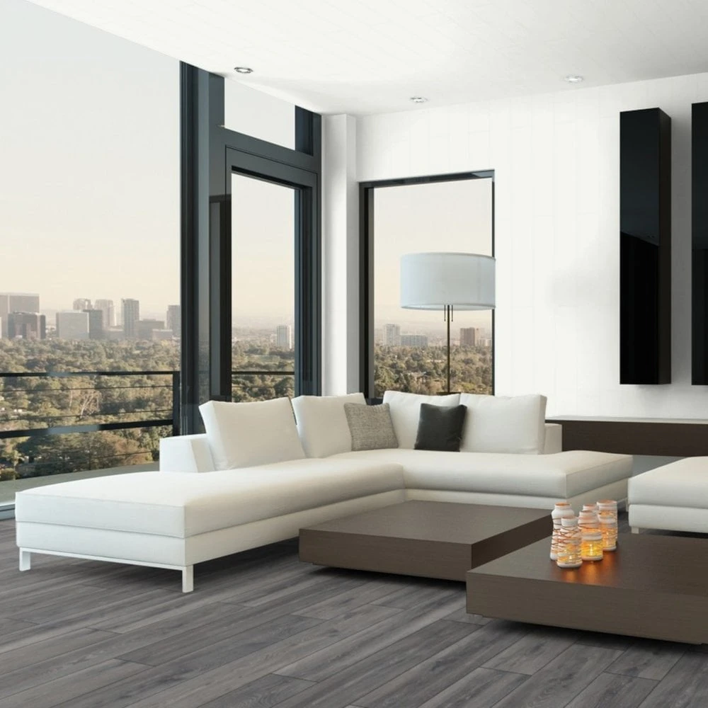 Swiss Krono Graphite Oak - Grand Selection Evolution 14mm Laminate Flooring (218900) - Image 4