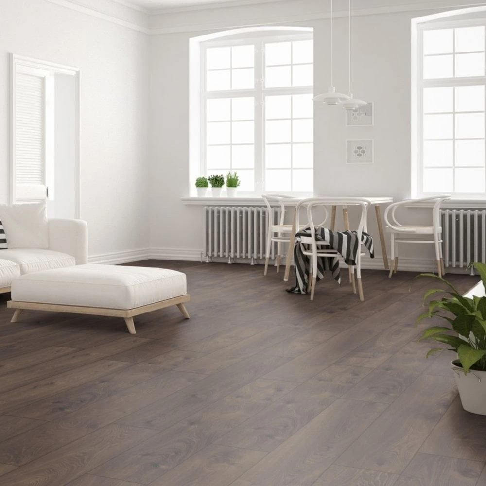 Swiss Krono Leysin Oak - Solid Chrome 12mm Laminate Flooring (218895) - Image 7