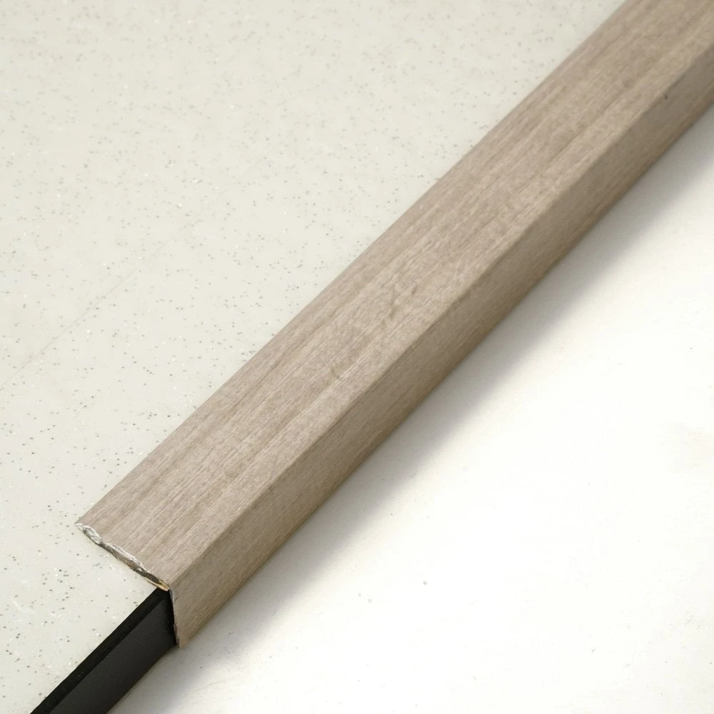 Leader Light Grey Oak Self-Adhesive Stair Nosing Profile (900mm)