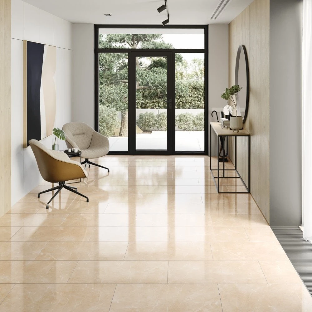 Liberty Floors Light Pinto - Lustre Stone 8mm High Gloss Laminate Flooring (223771) - Image 3