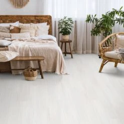 Liberty Floors Misty White - Impressive 6mm Rigid Core Vinyl Flooring (315580)