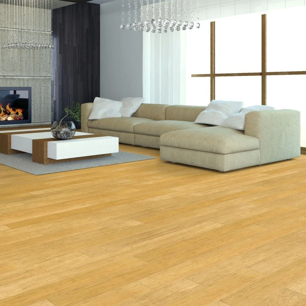 Liberty Floors Natural Strand Woven Bamboo - Classic 14mm Solid Real Wood Flooring (300841) - Image 3