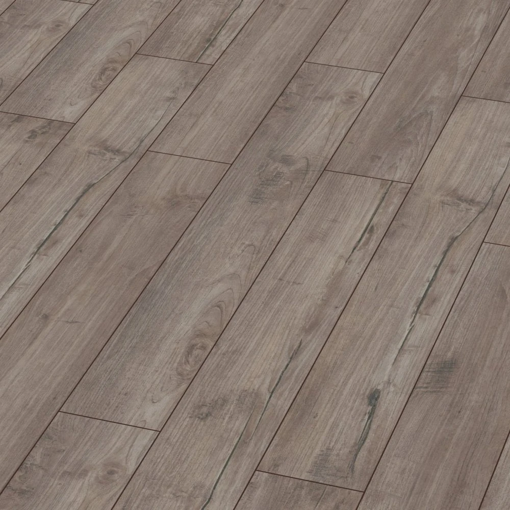 Kronotex Nostalgia Silver Teak - Exquisite 8mm Laminate Flooring (160196) - Image 2