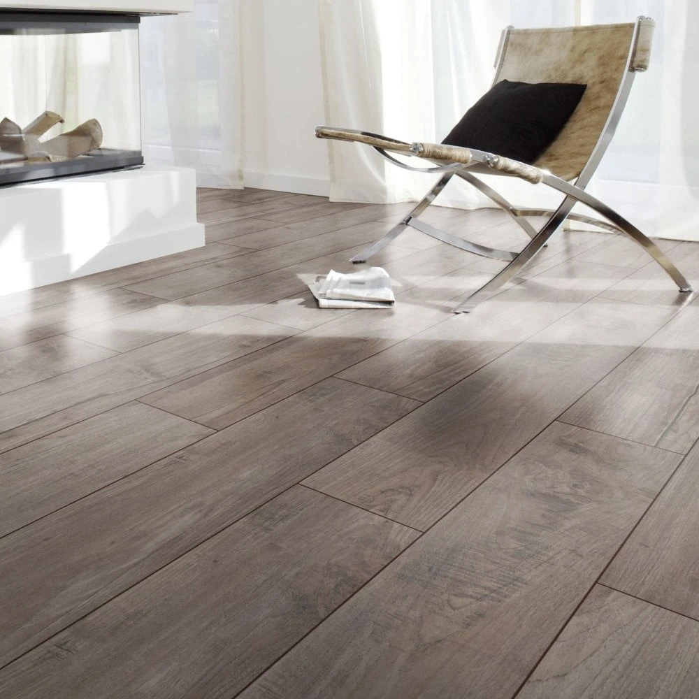 Kronotex Nostalgia Silver Teak - Exquisite 8mm Laminate Flooring (160196) - Image 5