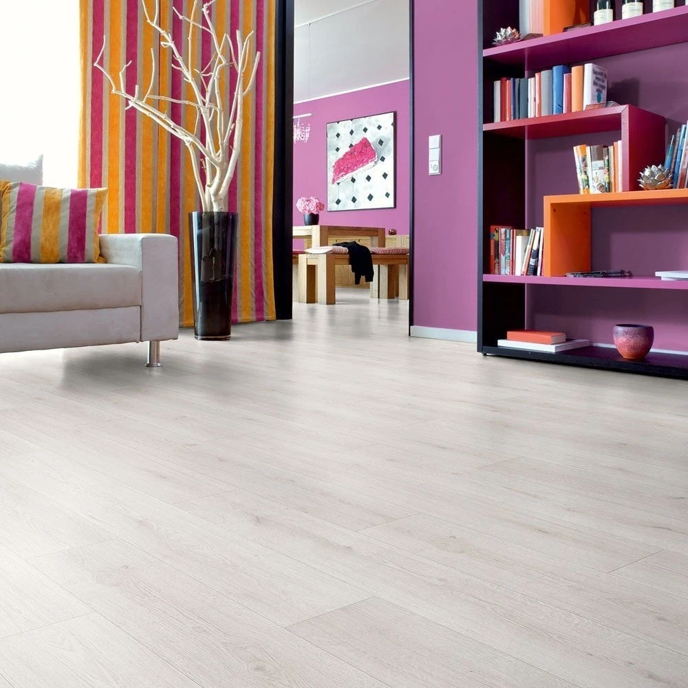 Kronotex Trend Oak White - Advanced 8mm Laminate Flooring (219521) - Image 3